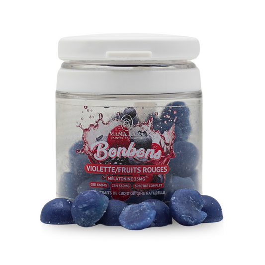 CBD Gummies 1400mg + Melatonin - Red berries 🫐